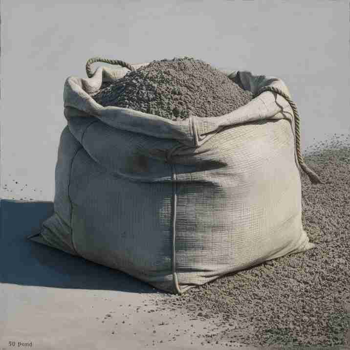 A Bag of Cement that weigh 50 pounds